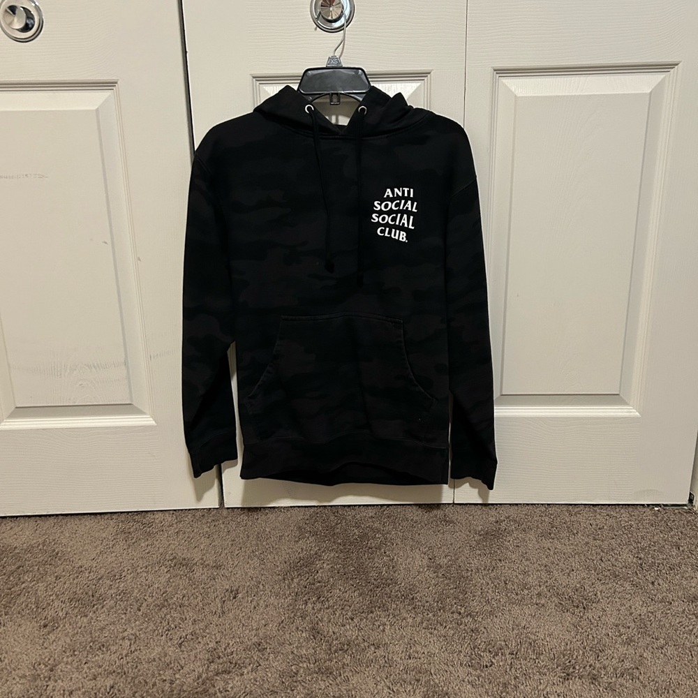 Black Camo Anti Social Social Club hoodie